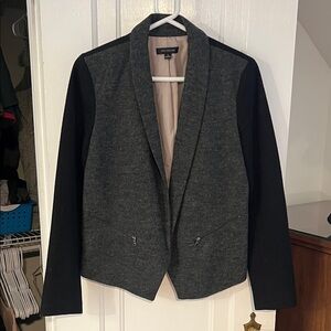 Banana Republic Wool Charcoal and Black Blazer